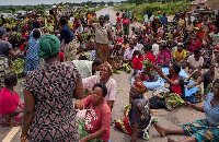 Scene of the protest