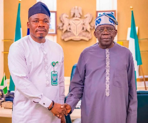 Mr. Oluwemimo Joseph Osanipin and President Bola Tinubu