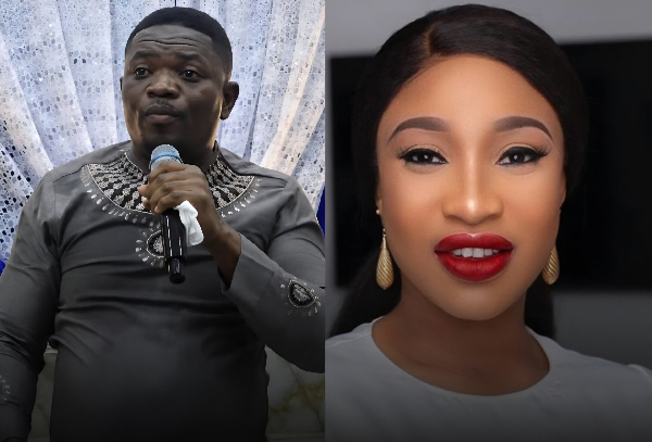Pastor Andrew Emajere and Tonto Dikeh