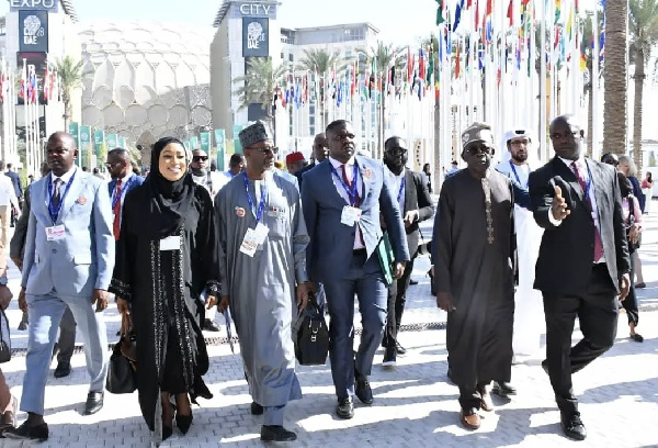 President Tinubu and his entourage