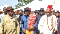 Rivers state Governor Siminialayi Fubara and Former Governor Goodluck Jonathan
