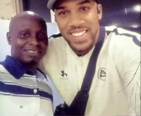 Anthony Joshua and driver