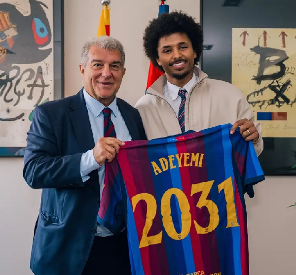 Barcelona's new signing, Karim Adeyemi