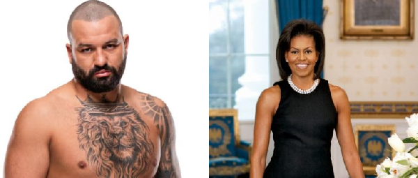 Josh Hokit and Michelle Obama