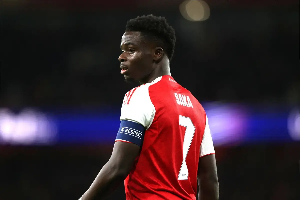 Arsenal winger Bukayo Saka