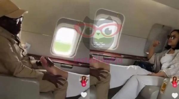 Senator Oshiomhole and the woman identified by Sowore as OnlyFans model