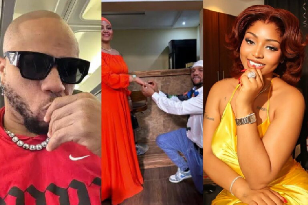 Charles Okocha and Regina Daniels