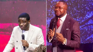 Dolapo Lawal and Apostle Harrison Ayintete