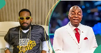 Dbanj and Bishop Oyedepo