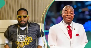 Dbanj and Bishop Oyedepo