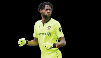 Wrexham goalkeeper Arthur Okonkwo
