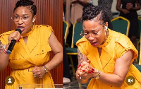 Nollywood-actress-turned evangelist Tonto Dikeh at church