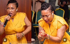Nollywood-actress-turned evangelist Tonto Dikeh at church Nollywood-actress-turned evangelist Tonto Dikeh at church