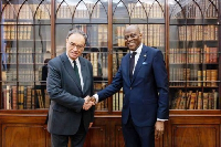 The Governor of CBN, Mr Olayemi Cardoso and the Governor of the Bank of England