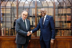 The Governor of CBN, Mr Olayemi Cardoso and the Governor of the Bank of England
