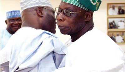 Former President, Olusegun Obasanjo and Former Vice President, Atiku Abubakar