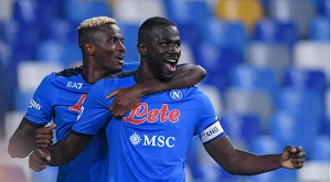Koulibaly and Osimhen in action for Napoli