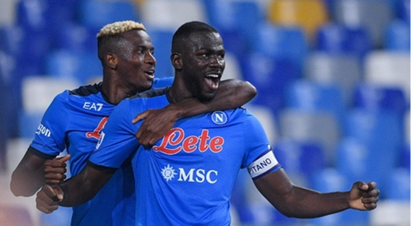 Koulibaly and Osimhen in action for Napoli