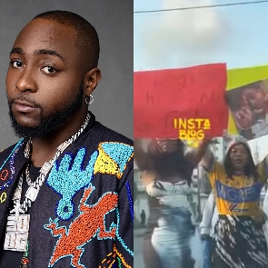 Davido's fans protest