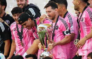 Messi and teammates Messi and teammates