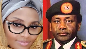 Gumsu Sani Abacha with her father Gen. Sani Abacha