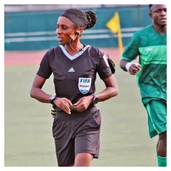 Nigerian referee Yemisi Akintoye