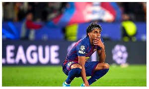 Barcelona forward Lamine Yamal