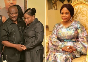 Rivers State Governor, Nyesom Wike and his wife, Justice Eberechi Nyesom Wike