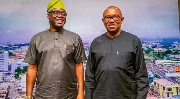 A photo of Peter Obi and Oyo State Governor, Seyi Makinde
