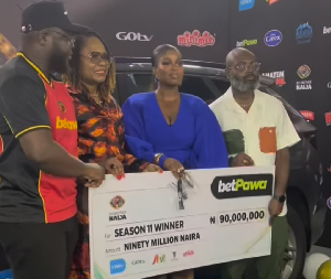 Temi Nkem outlasted 23 housemates to win the title Temi Nkem outlasted 23 housemates to win the title