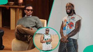 Wizkid, DJ Tunez and Burna Boy. Photo credit: Legit.ng