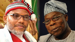 Nnamdi Kanu and Olusegun Obasanjo Nnamdi Kanu and Olusegun Obasanjo