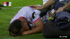 Chidera Ejuke sustained an injury against Barcelona in La Liga