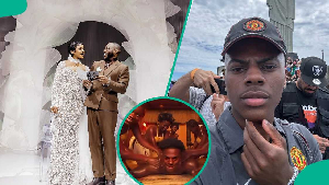 Davido's comment on IShowSpeed's massage in Ghana