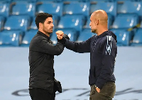 Mikel Arteta and Pep Guardiola