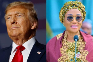 US President Donald Trump and Nigeria's First Lady Oluremi Tinubu