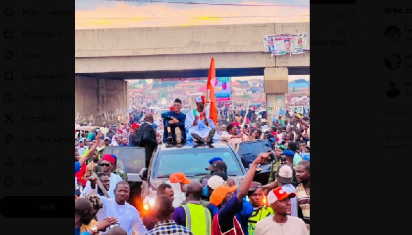 El-Rufai at an ADC rally
