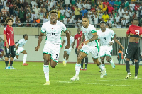 William Ekong, Fisayo Dele Bashiru of Nigeria of Nigeria during the 2025 Africa Cup of Nations AFCON