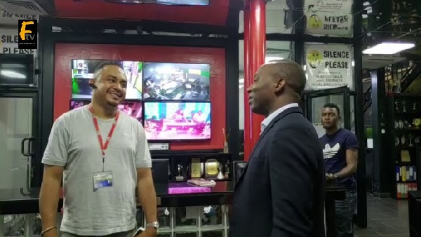 Daddy Freeze meets AAC presidential candidate, Omoyele Sowore