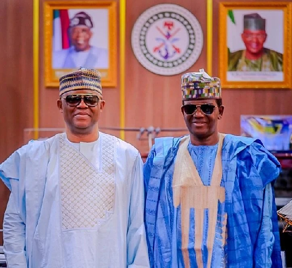 Former Minister of Aviation, Femi Fani-Kayode and Minister of State for Defence, Bello Matawalle