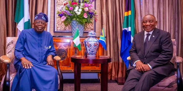 President Bola Tinubu and President Cyril Ramaphosa of South Africa