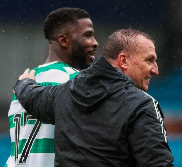 Kelechi Iheanacho and Brendan Rodgers