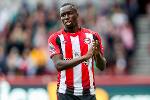 Brentford right-back Michael Kayode