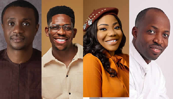 A photo collage of some prominent gospel musicians
