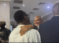 Omoyele Sowore meets Nnamdi Kanu in court