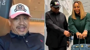 Daddy Freeze and Peter Obi, wife