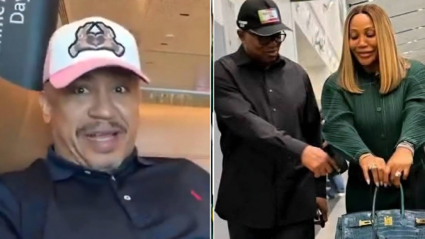 Daddy Freeze and Peter Obi, wife