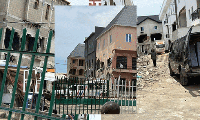 Scene of the demolition