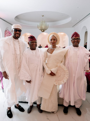 L-R: Tony Rapu, AbdulSamad Rabiu, Temi Ajibade, and Aliko Dangote