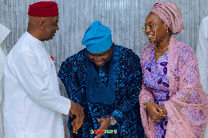 Bishop David Oyedepo host APC governorship candidate in Ogun, Adeola Olamilekan Yayi